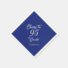 Blue Cheers 95 Jahre 95. Geburtstag Serviette
