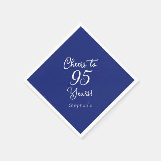 Blue Cheers 95 Jahre 95. Geburtstag Serviette (Ecke)