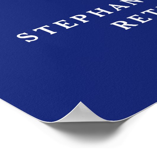 Blue Cheers to 55 Years Retirement Willkommen Poster (Ecke)