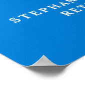 Blue Cheers to 65 Years Retirement Party Willkomme Poster (Ecke)