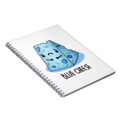 Blue Cheese Funny Food Puff Notizblock (Rechte Seite)