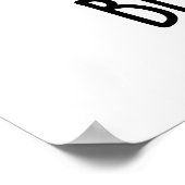 Blue Cheese Funny Food Puff Poster (Ecke)