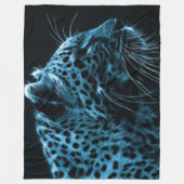 BLUE CHEETAH FLEECEDECKE (Vorderseite)