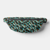 Blue Cheetah Print Bauchtasche (Ablage )