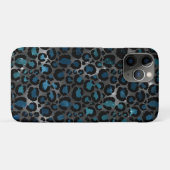 Blue Cheetah Spots Starry Night Space Astrologie Case-Mate iPhone Hülle (Rückseite (Horizontal))