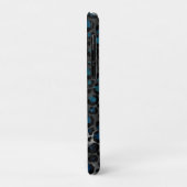 Blue Cheetah Spots Starry Night Space Astrologie Case-Mate iPhone Hülle (Hinten/Links)