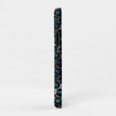 Blue Cheetah Spots Starry Night Space Astrologie Case-Mate iPhone Hülle (Hinten/Rechts)