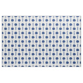 Blue Cheleader Pom Poms & Hearts Muster Stoff (Fat Quarter (45,7 x 55,9 cm))