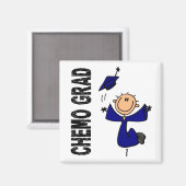Blue CHEMO GRAD 1 (Doppelkrebs) Magnet (Vorderseite/Rückseite)