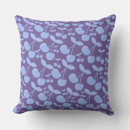 Blue Cherries Pillows Girl BedRoom Pillow Kissen