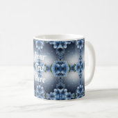Blue Cherry Blossom Kaffeetasse (VorderseiteRechts)