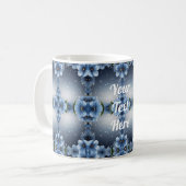 Blue Cherry Blossom Kaffeetasse (Vorderseite Links)