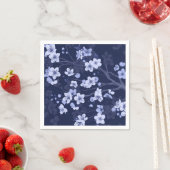Blue Cherry Blossom Serviette (Beispiel)