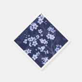 Blue Cherry Blossom Serviette (Ecke)
