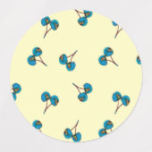 Blue Cherry Etiketten (Design 2)