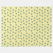 Blue Cherry Fleecedecke (Vorderseite (Horizontal))