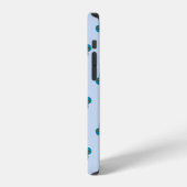 Blue Cherry Pattern Case-Mate iPhone-Hülle iPhone Hülle (Linke Seite)