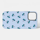 Blue Cherry Pattern Case-Mate iPhone-Hülle iPhone Hülle (Rückseite (Horizontal))
