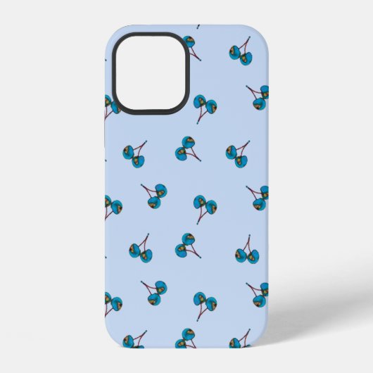 Blue Cherry Pattern Case-Mate iPhone-Hülle iPhone Hülle (Rückseite)