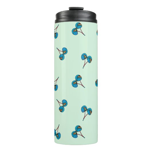Blue Cherry Thermosbecher (Vorderseite)
