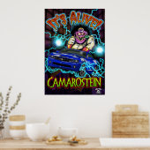 Blue Chevy Camaro SS Poster (Küche)