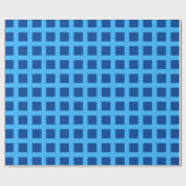 Blue Chex Geschenkpapier (Flach)