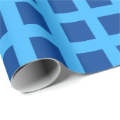Blue Chex Geschenkpapier (Rolleneckpunkt)