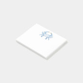 Blue Chic Crab Sticky Notes Post-it Klebezettel (angewinkelt)
