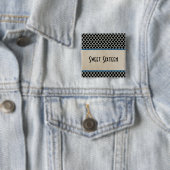 Blue Chic Quatrefolie Sweet 16 Button (Beispiel)