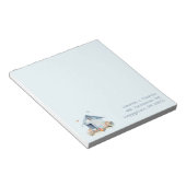 Blue Chicken Coop Personalisiert Notizblock (angewinkelt)
