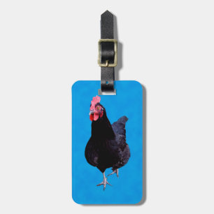 Blue Chicken Strut, Gepäckmarke Gepäckanhänger