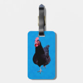 Blue Chicken Strut, Gepäckmarke Gepäckanhänger (Rückseite vertikal)
