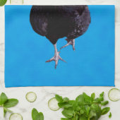 Blue Chicken Strut, Geschirrtuch (Gefaltet)