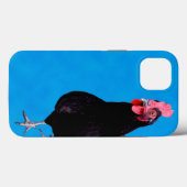 Blue Chicken Strut, iPhone 13 Case (Rückseite (Horizontal))