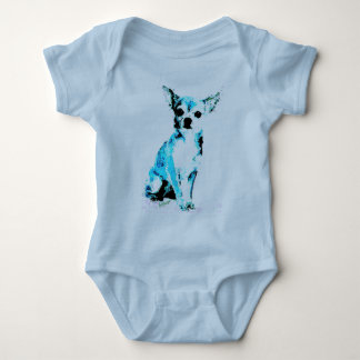 Blue Chihuahua Niedlich Baby Bodysuit Baby Strampler