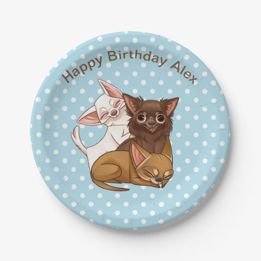 Blue Chihuahua Paper Teller (Vorderseite)