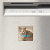 Blue Chilless Cat Ladys Magnet (In Situ (Geschirrspüler))