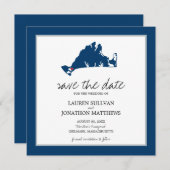 Blue Chilmark Martha's Vineyard Save the Date (Vorne/Hinten)