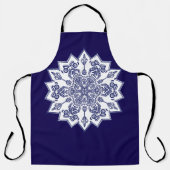 Blue China Mandela Schürze (Vorderseite)