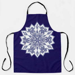 Blue China Mandela Schürze