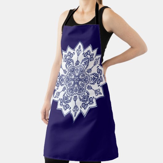 Blue China Mandela Schürze (InSitu)