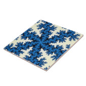 Blue China Snowflake Fliese (Seite)