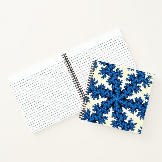 Blue China Snowflake Notizblock (Innenseite)