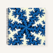 Blue China Snowflake Notizblock (Vorderseite)