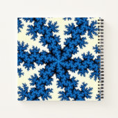 Blue China Snowflake Notizblock (Rückseite)