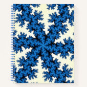 Blue China Snowflake Notizbuch (Vorderseite)