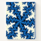 Blue China Snowflake Notizbuch (Rückseite)