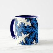 Blue China Snowflake Tasse (Vorderseite Links)