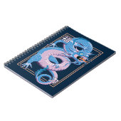 Blue Chinese Dragon Notizblock (Linke Seite)
