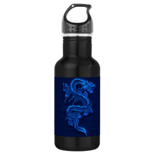 Blue Chinese Dragon Trinkflasche